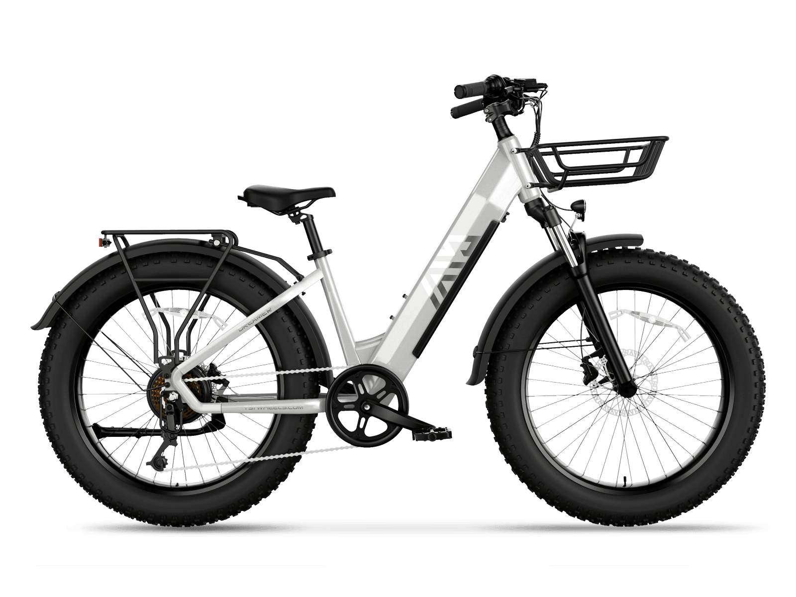 TST® Dreamer 26" Step-Thru Fat Tire Electric Bike