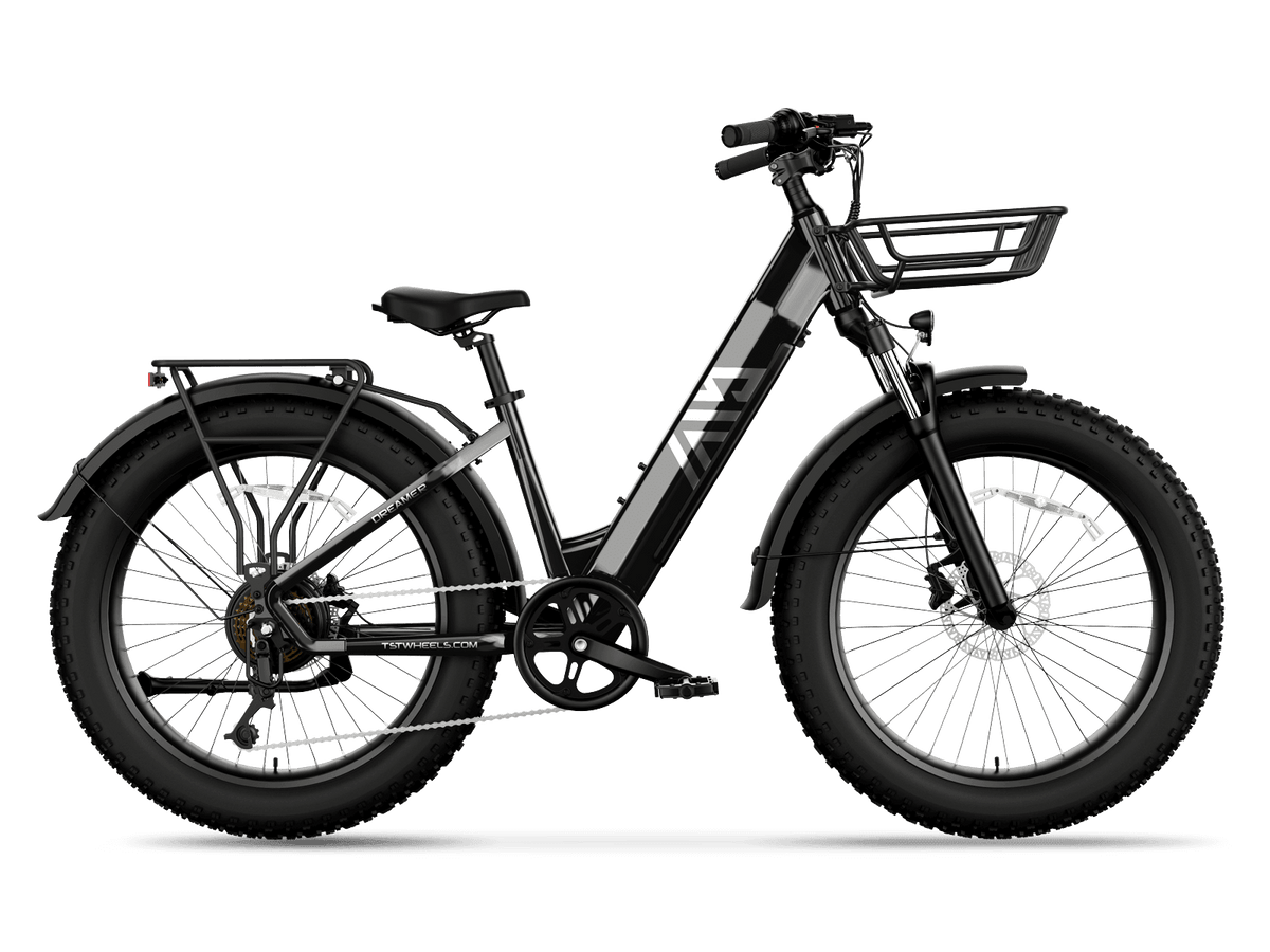 TST® Combo Sale Dreamer 26" Step-Thru Fat Tire Electric Bike
