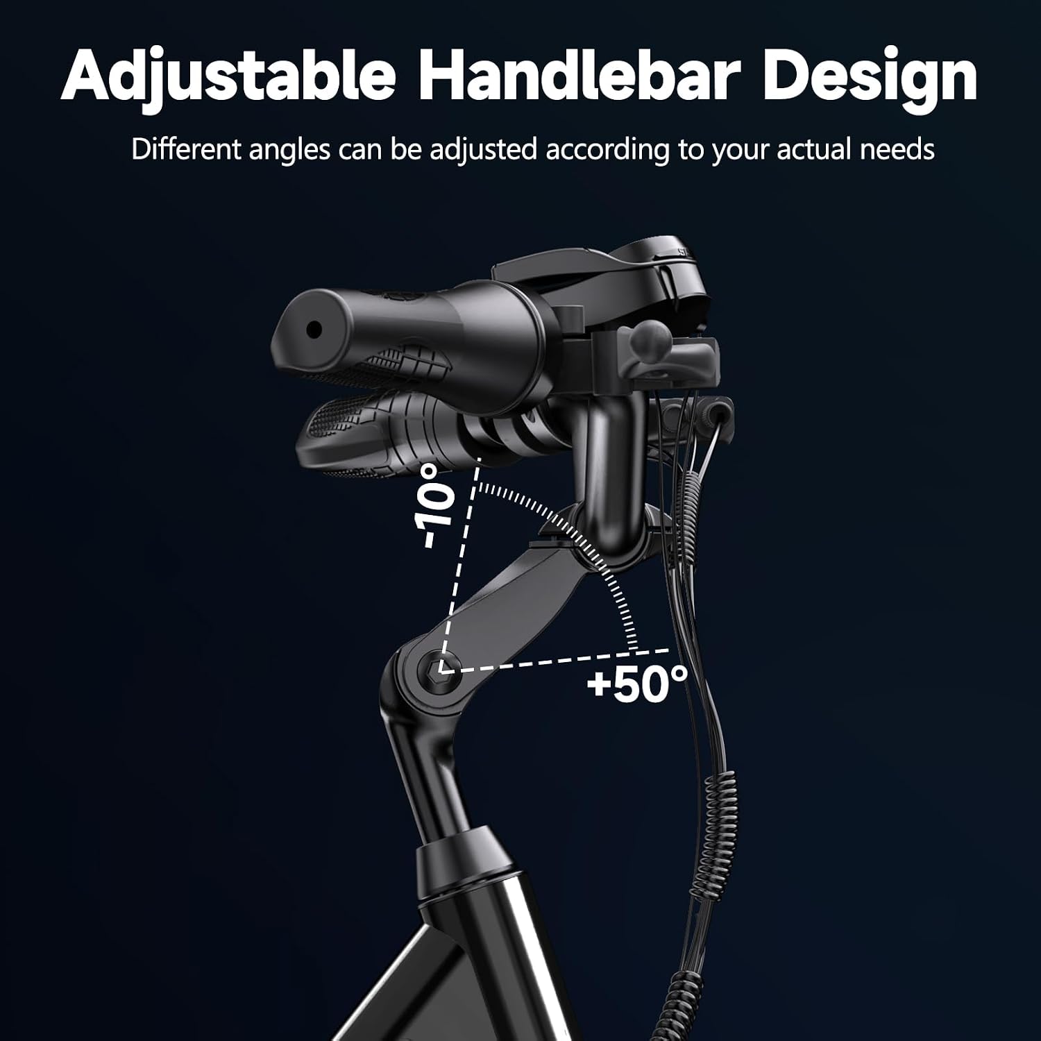 Electric Bike for Adults,1000/1300W Peak Power,48V 10.4/15.6Ah Removable Battery,28MPH,75-86Miles PAS Range,26" Tire Electric Bicycles,7-Speed,Adjustable Stem and Front Fork Suspension