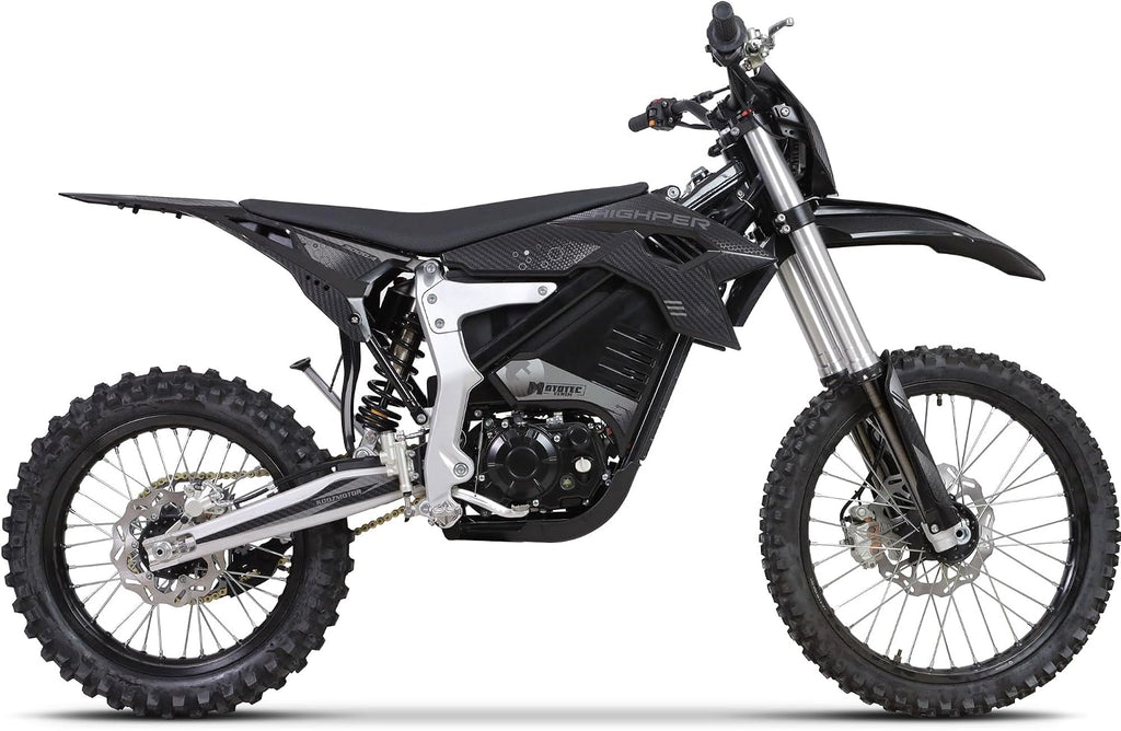 MotoTec Venom 72v 12000w Electric Dirt Bike Black | 72v