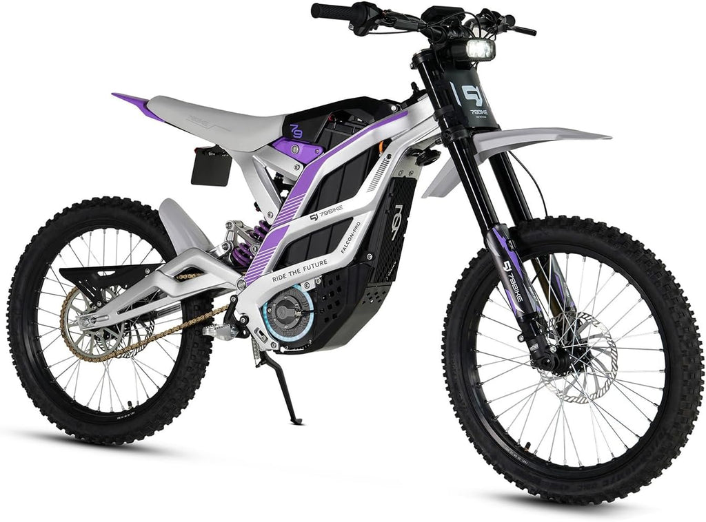 79BIKE FALCON-PRO Electric Dirt Bike for Adults, 72V 35Ah NMC Battery 10kW Peak Power PMSM Motor Offroad Electric Motorcycle, Max 56MPH & 410N.m Torque E Dirt Bike Adult Off-Road Trail Riding E-Moto