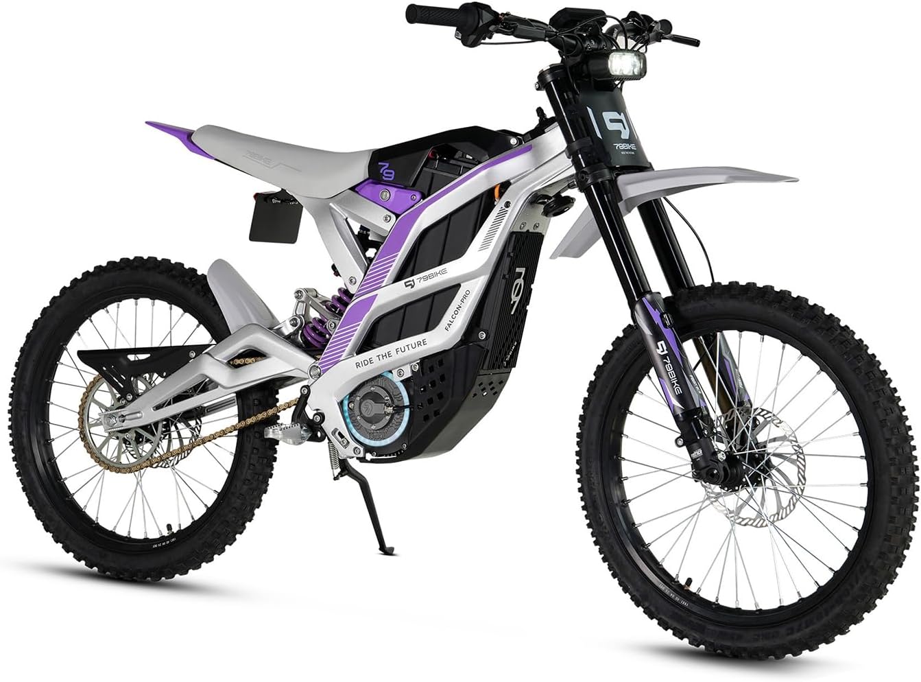 79BIKE FALCON-PRO Electric Dirt Bike for Adults, 72V 35Ah NMC Battery 10kW Peak Power PMSM Motor Offroad Electric Motorcycle, Max 56MPH & 410N.m Torque E Dirt Bike Adult Off-Road Trail Riding E-Moto