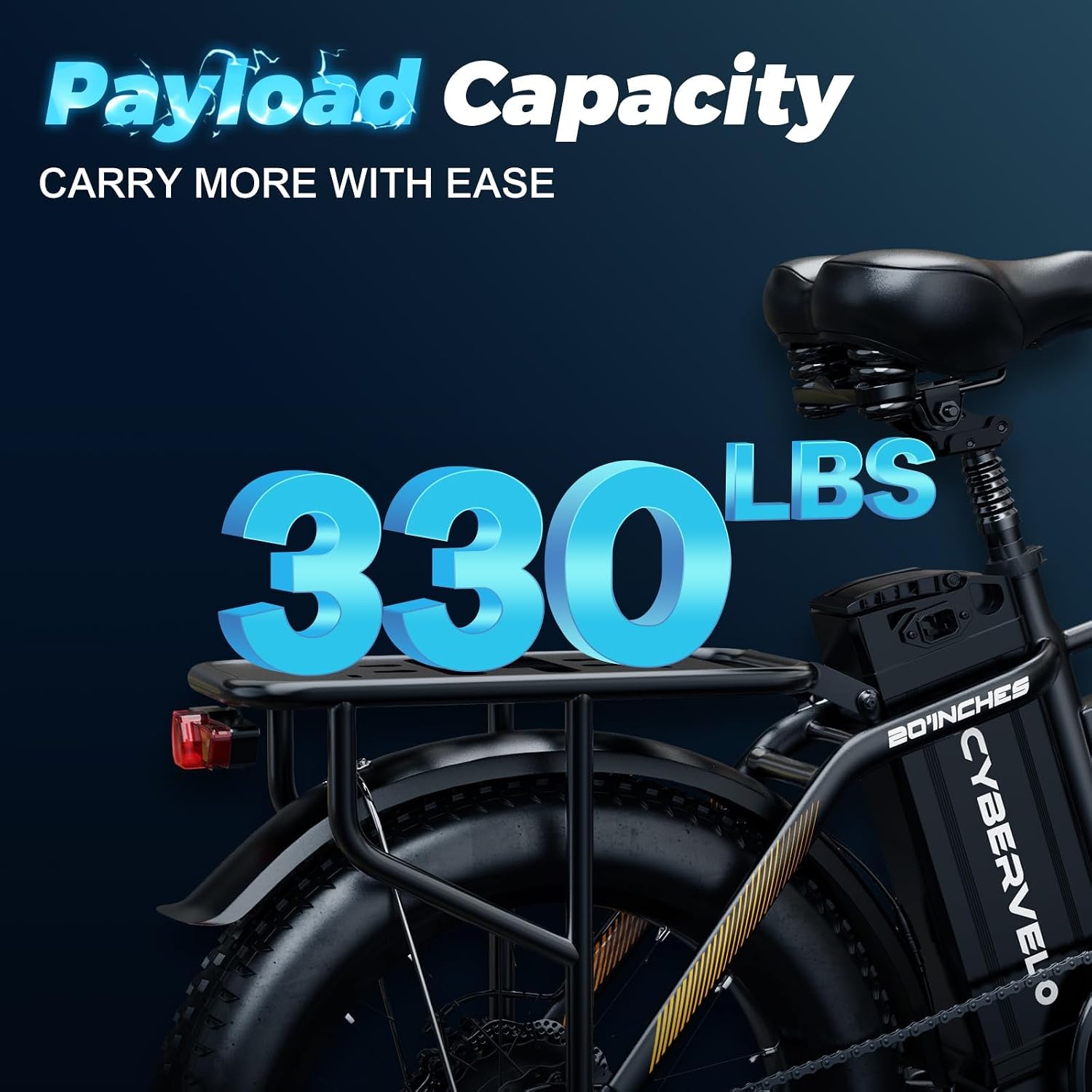 1000W Folding Electric Bike for Adults,60 Miles,20MPH,48V 20.8Ah Battery,20" Fat Tire Electric Bike,Front Suspension,7-Speed Commuter Ebike,UL2849 Certified