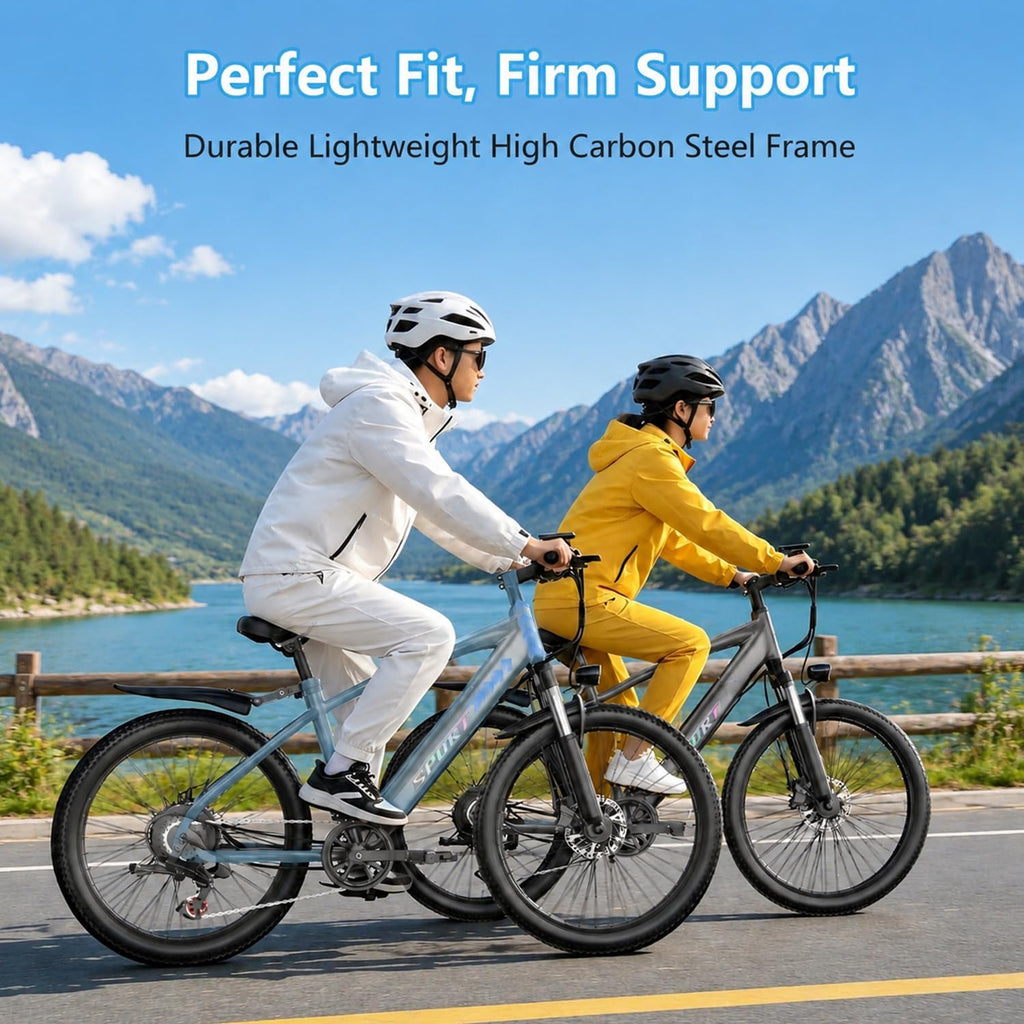 Electric Bike for Adults, 1500W Peak Ebike with 48V 12Ah Removable Battery, 26 inch Electric Bicycles for Commute, City Cruiser E-Bike for Adult, Step-Thru,7-Speed, Up to 25MPH 65 Miles
