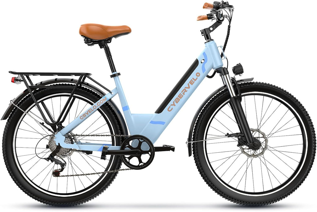 Electric Bike for Adults, with 1000W Motor,48V Removable Battery,60Miles,20MPH,Electric Commuter Bike for Women/Man,UL2849 Certified,7 Speed,Step-Thru Ebike