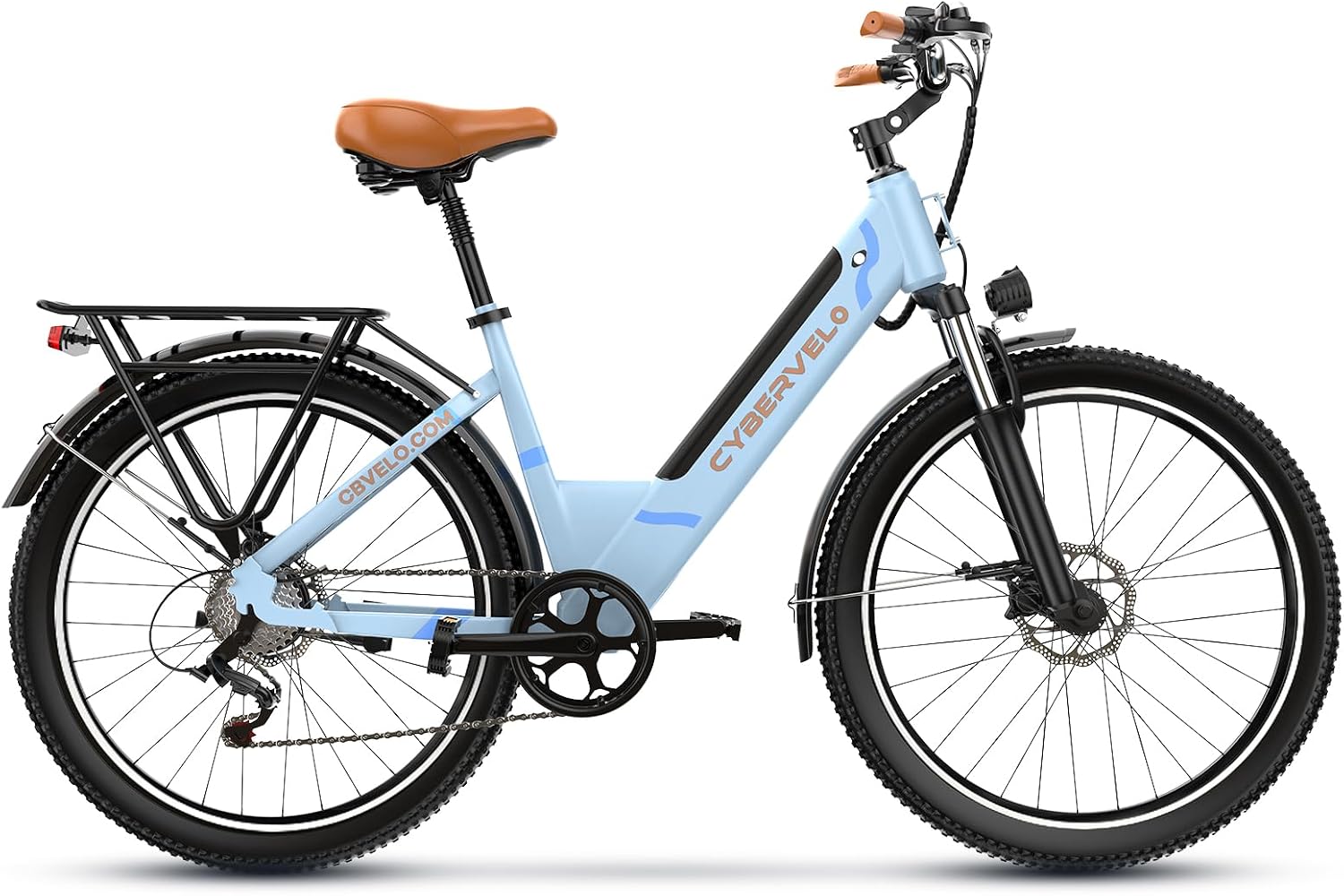 Electric Bike for Adults, with 1000W Motor,48V Removable Battery,60Miles,20MPH,Electric Commuter Bike for Women/Man,UL2849 Certified,7 Speed,Step-Thru Ebike