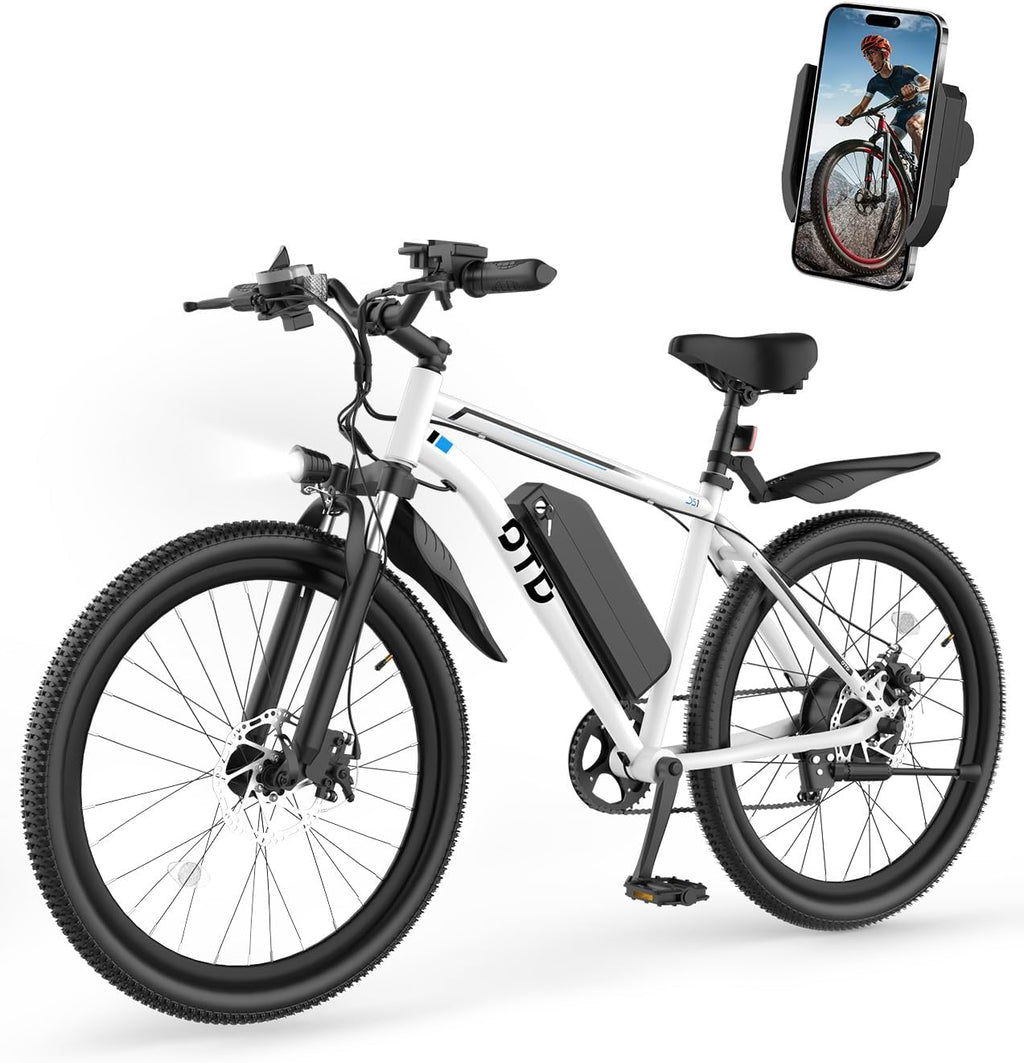 Electric Bike for Adults 1200W Peak Lightweight Mountain Ebikes,28MPH Fast Electric Bicycles,90 Miles PAS Long Range,48V 624Wh Removable Battery,7-Speed E-Bicycles