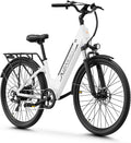 Aipas C1 Electric Bike with 1100W Peak Motor, 62 Miles Long Range Commuter Ebike for Adults, 26" All Terrain Electric Bicycle with 48V 12.8Ah Removable Battery, 7-Speed, Adjustable Suspension