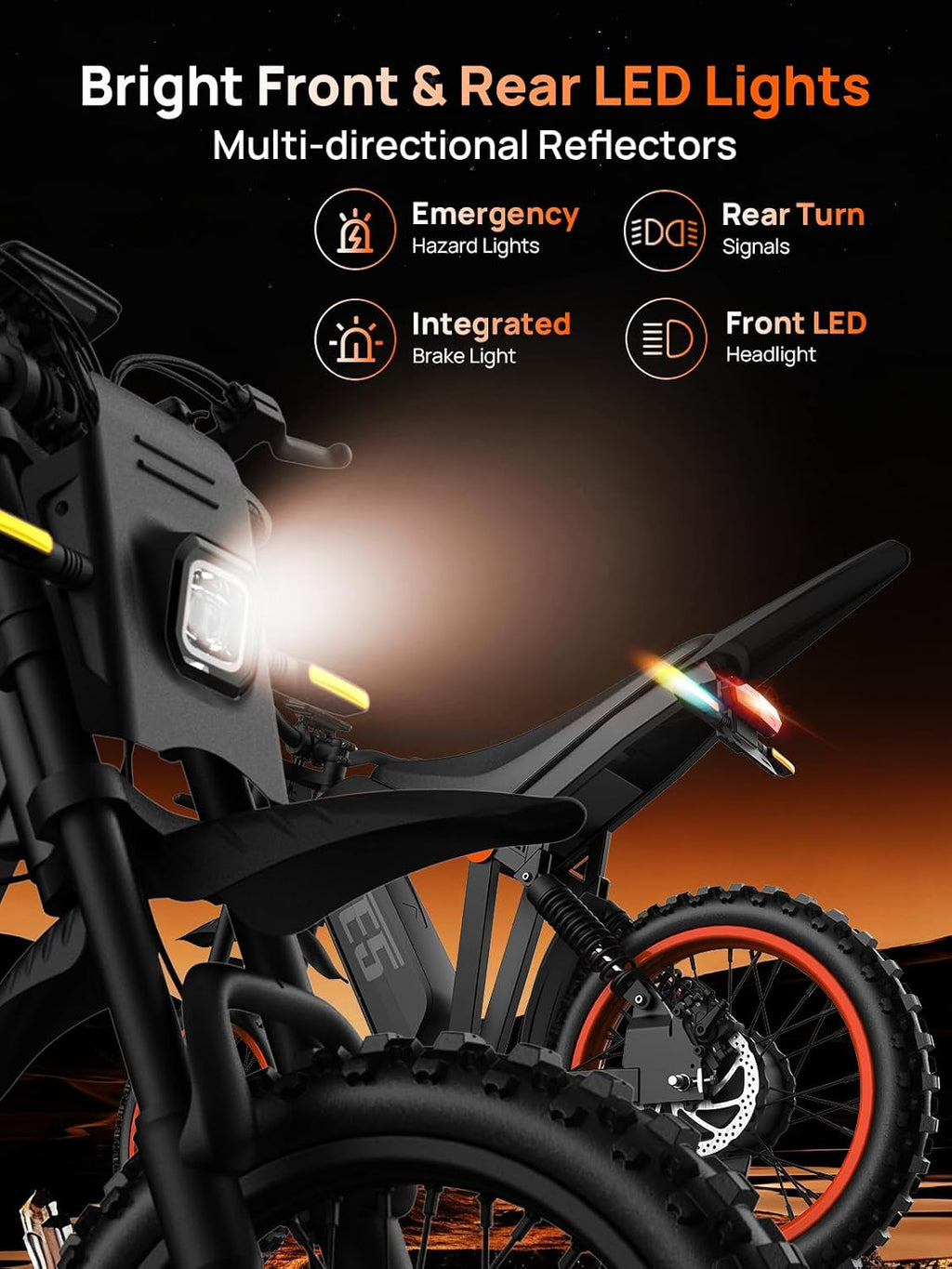 Electric Dirt Bike, 1500W Peak Electric Motorcycle with 48V 20AH Battery, Full Disc Brake and Suspensions, 50-Mile Range, 32 MPH, LCD Display & NFC Start, Off-Road E Dirt Bike for Teens Adults