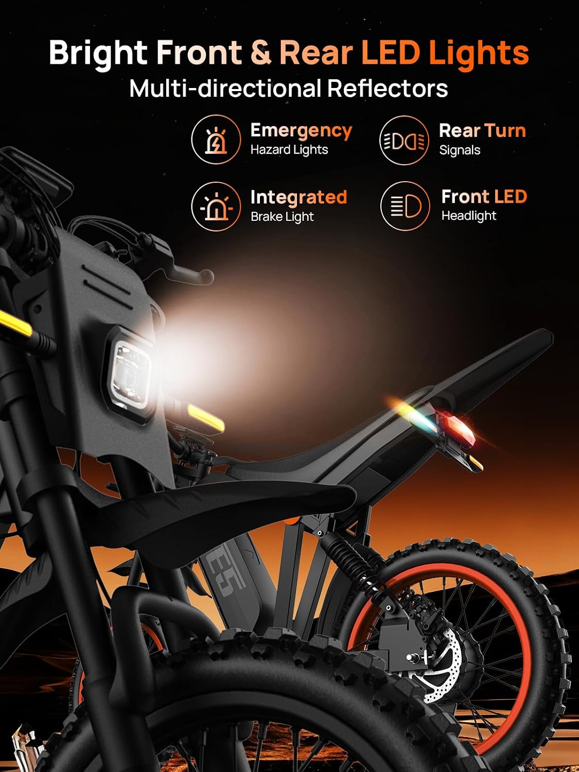 Electric Dirt Bike, 1500W Peak Electric Motorcycle with 48V 20AH Battery, Full Disc Brake and Suspensions, 50-Mile Range, 32 MPH, LCD Display & NFC Start, Off-Road E Dirt Bike for Teens Adults