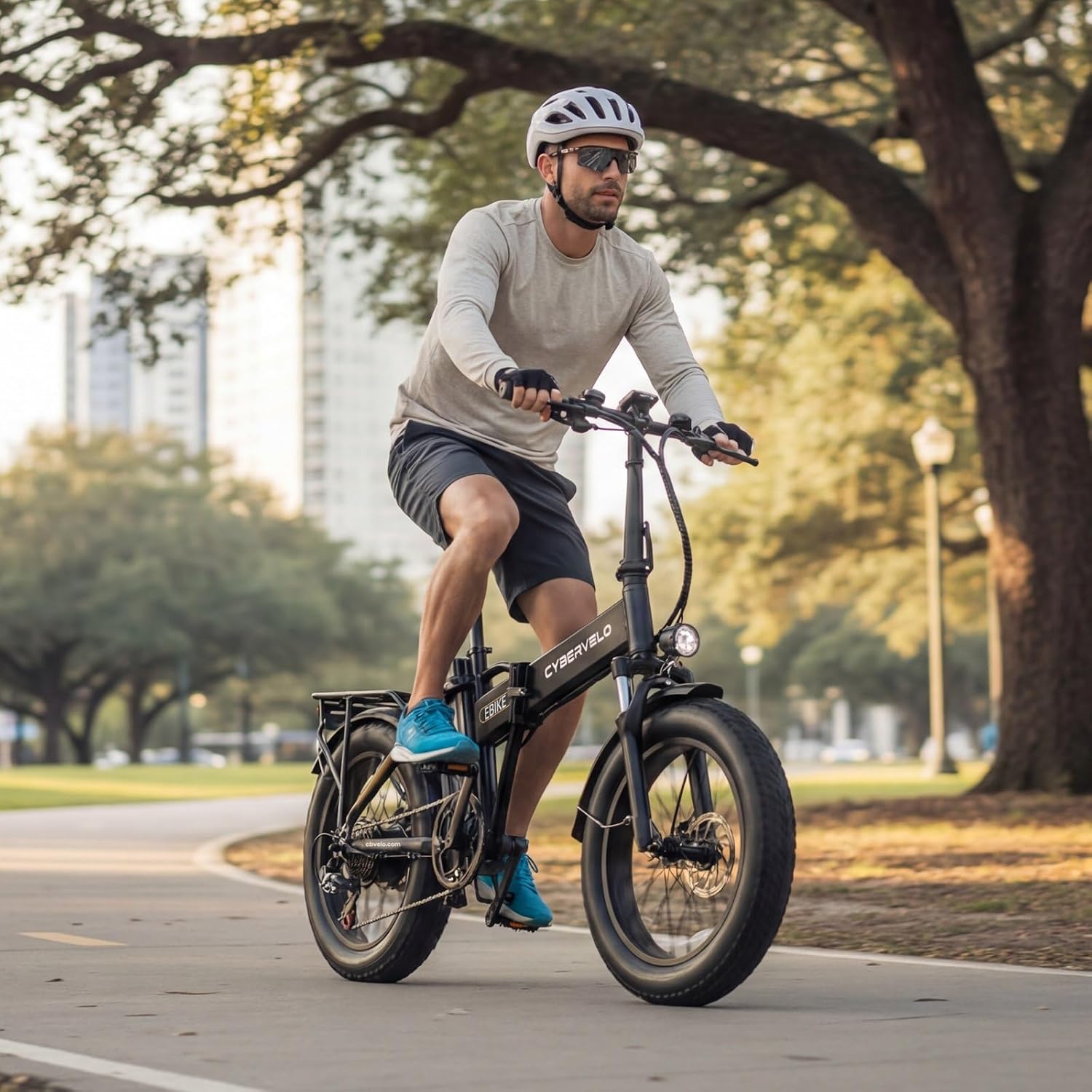 1000W Folding Electric Bike for Adults,60 Miles,20MPH,48V 20.8Ah Battery,20" Fat Tire Electric Bike,Front Suspension,7-Speed Commuter Ebike,UL2849 Certified