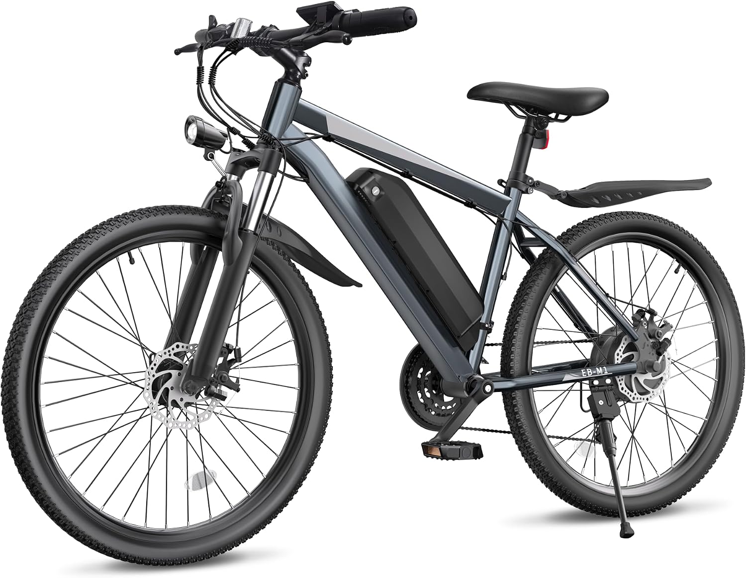 Electric Bike for Adults, 26" Ebike with 1000W Peak Motor, 20MPH 50Miles Electric Mountain Bike with 48V Removable Battery, 7-Speed, Front Suspension, LCD Display, UL 2849 Certified