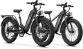 Aipas M1 Pro & M2 Pro Electric Bike Combo, 1800W Peak Motor Fat Tire EBikes for Adults, Electric Mountain Bike with 48V 17.5Ah Battery, 26" x 4.0" All-Terrain Tires, 7 Speed, 85 Miles Long Range