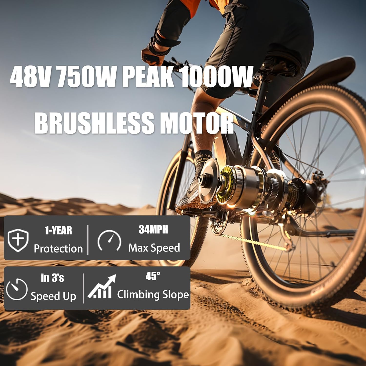 29 Inch Adult Commuter Electric Bike,Peak 1000W Motor 48V 17.5AH Removable Battery E-Bike Upto 70-80 Miles 34-36Mph E-Bike with 21-Speed RangeDisc Brakes & Front Suspension