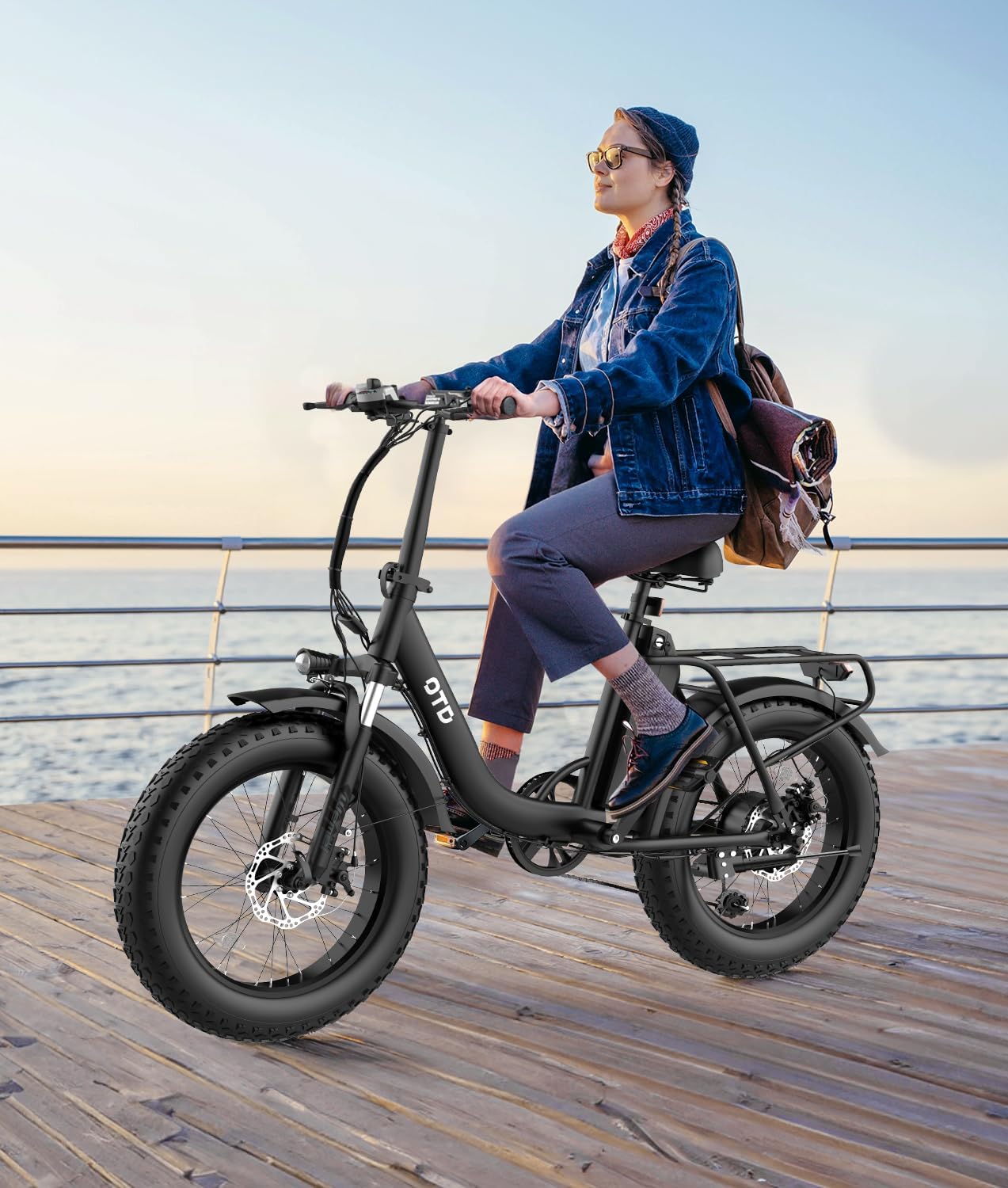 OTD Electric Bike for Adults 1200W Peak Lightweight Mountain Ebikes,28MPH Fast Electric Bicycles,90 Miles PAS Long Range,48V 624Wh Removable Battery,7-Speed E-Bicycles