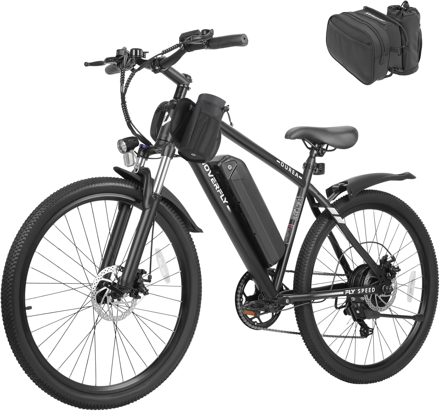 Hoverfly Electric Bike for Adults, 26"/16" Models, 750W/500W Peak Motor, Up to 20/15.5MPH, 48V/36V Removable Battery, Up to 40/28 Miles Range, UL2849 Certified, Electric Bike for Commute/Leisure/Trail
