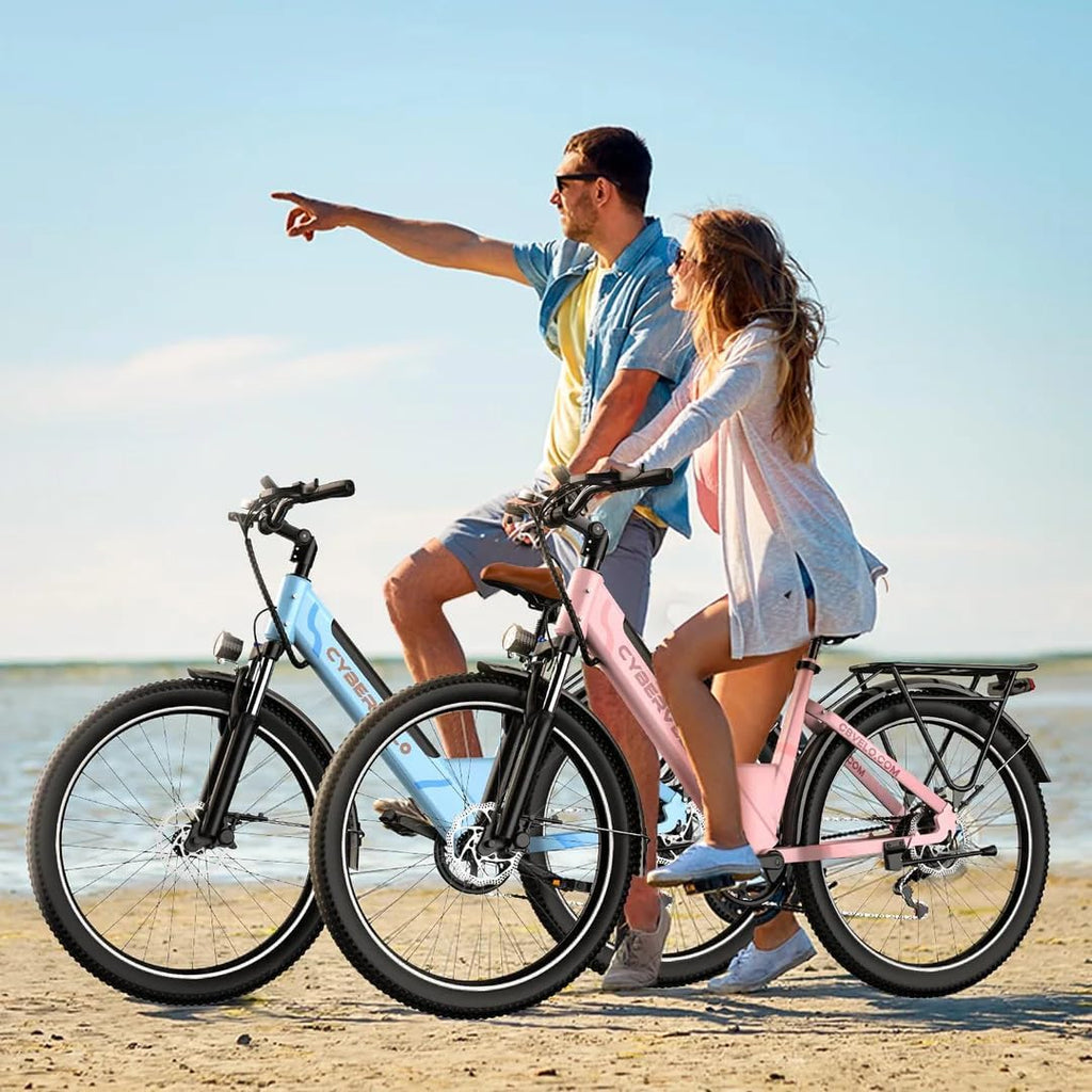 1000W Peak Power 28MPH E-Bike Electric Bike for Adults,26" UL Certified Electric Mountain E Bike,up 80 Miles Removable Battery Ebike for Commute Beach Snow