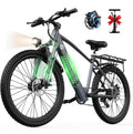 Electric Bike for Adults, 24" Electric Bicycle with 1000W Peak Motor | 2026 Upgrade Full Suspension Mountain Ebike 48V 504Wh Battery 20MPH Commuting e Bike, 7-Speed ebikes for Adults