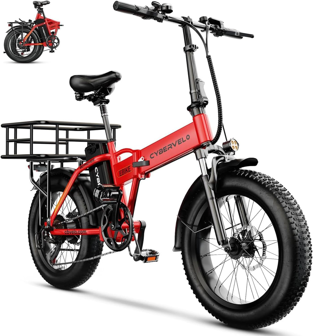1000 Peak Electric Bike for Adults,up 80 Miles Removable Battery Ebike, 20" Electric E Bike with 7-Speed,Adult Electric Bicycles for Commute Beach Snow All Terrain