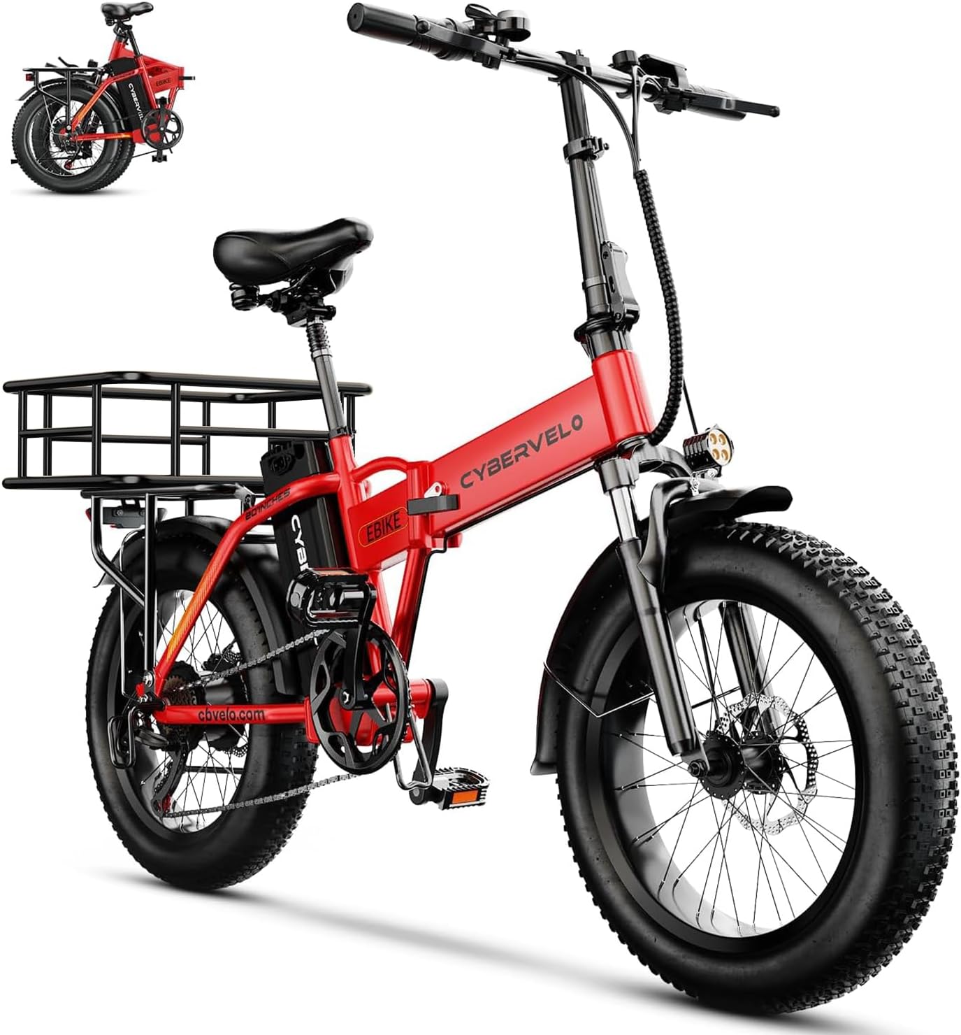 1000 Peak Electric Bike for Adults,up 80 Miles Removable Battery Ebike, 20" Electric E Bike with 7-Speed,Adult Electric Bicycles for Commute Beach Snow All Terrain