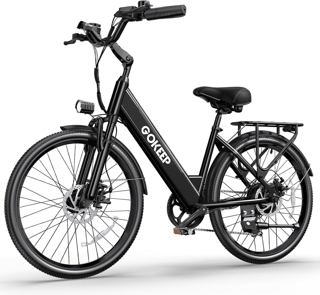 Electric Bike for Adults,1000/1300W Peak Power,48V 10.4/15.6Ah Removable Battery,28MPH,75-86Miles PAS Range,26" Tire Electric Bicycles,7-Speed,Adjustable Stem and Front Fork Suspension