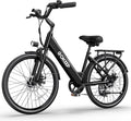 Electric Bike for Adults,1000/1300W Peak Power,48V 10.4/15.6Ah Removable Battery,28MPH,75-86Miles PAS Range,26" Tire Electric Bicycles,7-Speed,Adjustable Stem and Front Fork Suspension