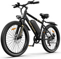 26“ Electric Mountain Bike, 1000W Peak Mountain Ebike, 48V 10AH Removable Battery, 20MPH & 45Miles PAS Range, 7-Speed, Electric Bicycle for Commute City Sand Snow