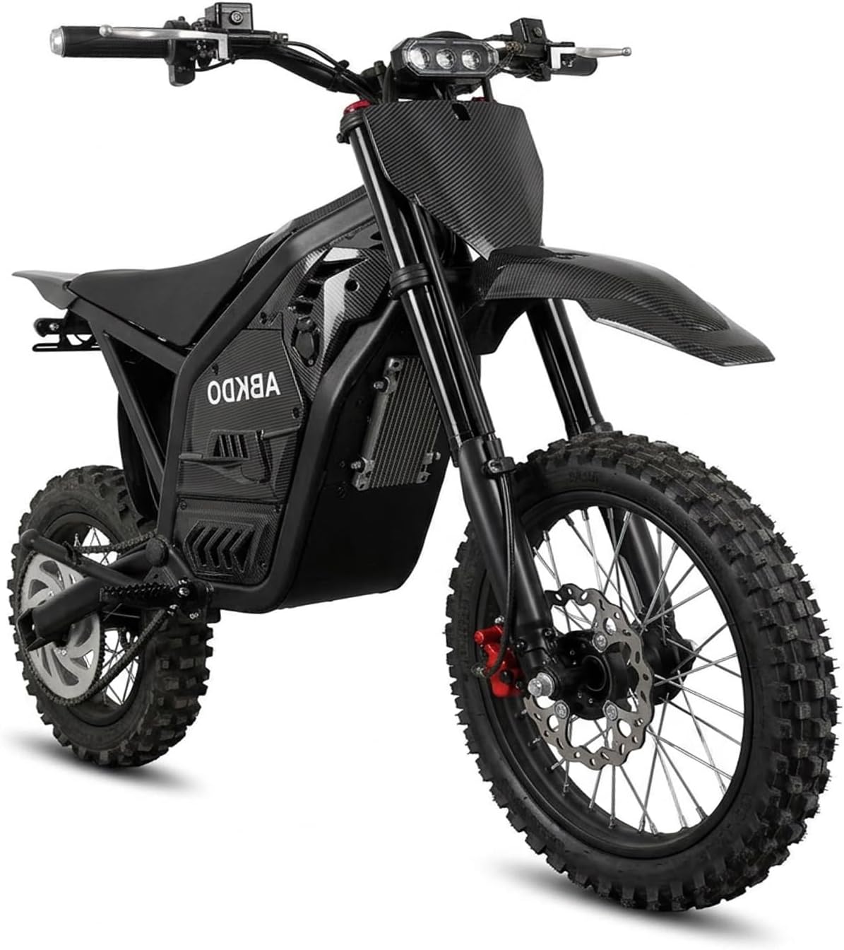 4000W Peak Electric Dirt Bike for Teens Adults, 45 MPH Max Speed, 40 Miles Range, 48V 23Ah Removable Battery, 14" Front/12 Rear Tires,Reverse Function,with Phone Holder & Disc Lock