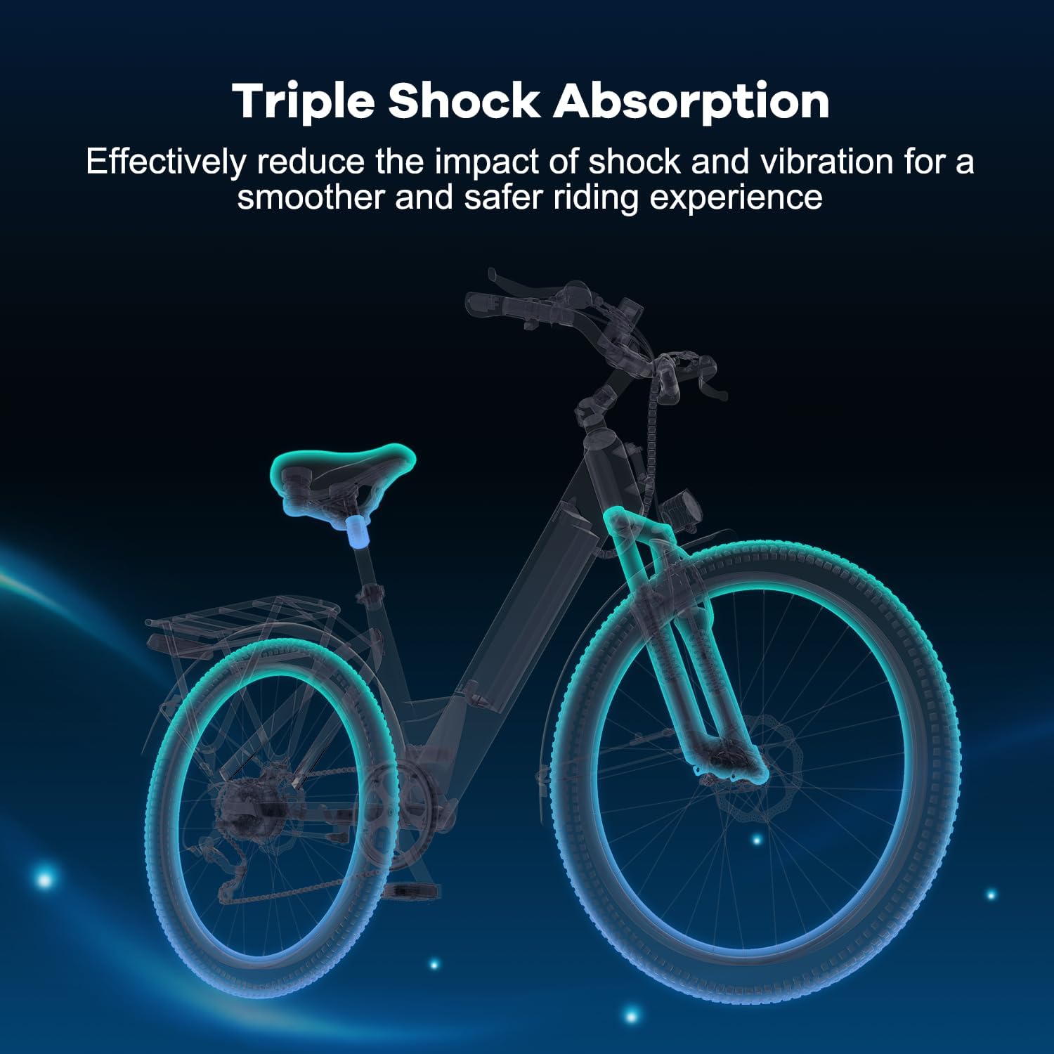 1000W Peak Electric Bike for Adult,48V 25AH(1200WH) 26" Ebike, up 80 Miles Removable Battery,Adult Electric Bicycles for All Terrain,Men Women E Bike for Commute Beach