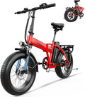 1000W Folding Electric Bike for Adults,60 Miles,20MPH,48V 20.8Ah Battery,20" Fat Tire Electric Bike,Front Suspension,7-Speed Commuter Ebike,UL2849 Certified
