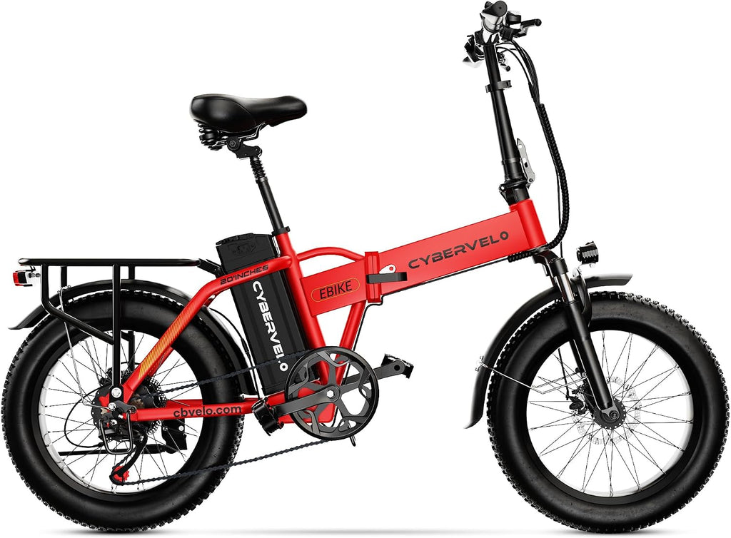 1000W Folding Electric Bike for Adults,60 Miles,20MPH,48V 20.8Ah Battery,20" Fat Tire Electric Bike,Front Suspension,7-Speed Commuter Ebike,UL2849 Certified