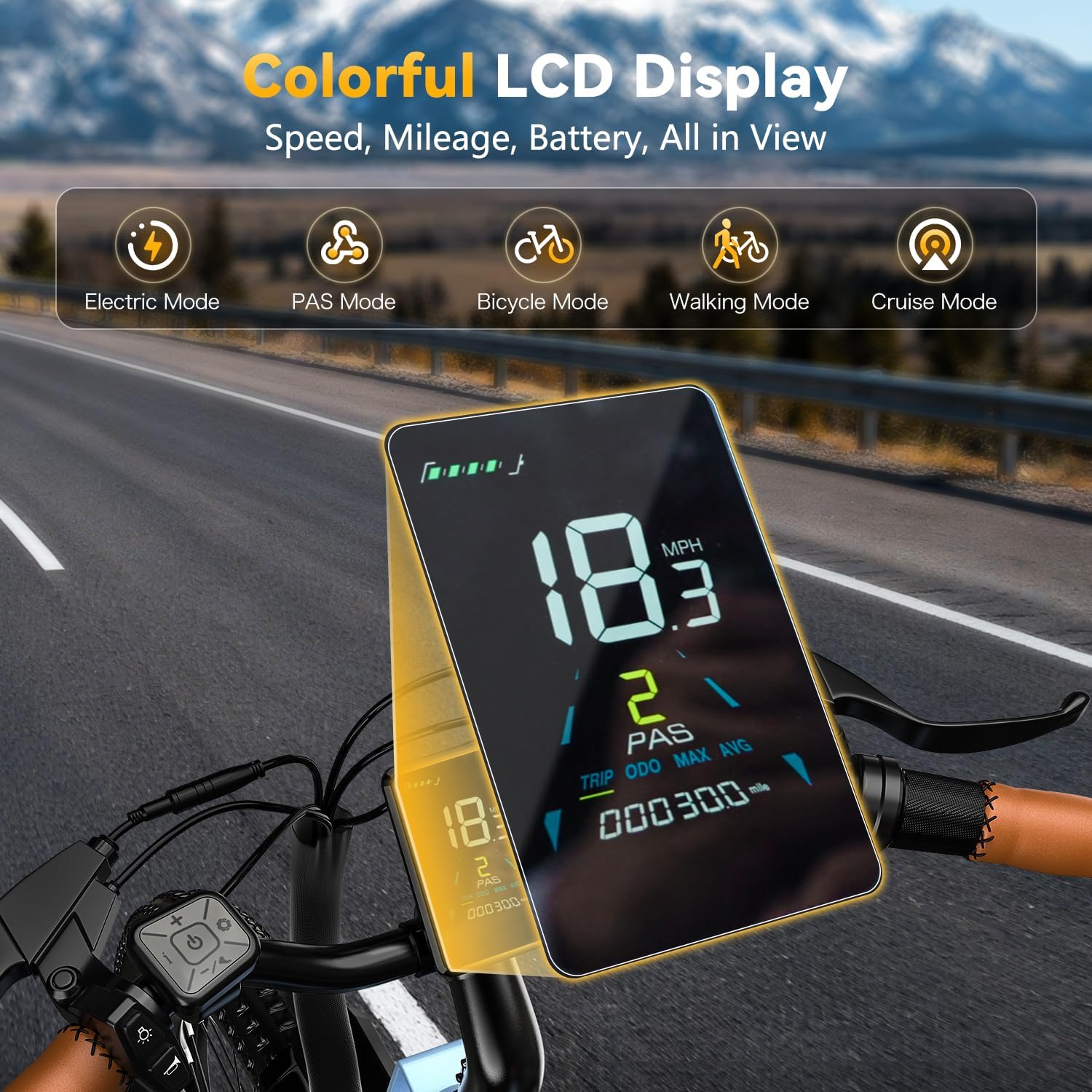 Electric Bike for Adults 1000W 1500W Peak Motor 15AH 20AH Removable Battery 70Miles 80Miles UL 2849 Certified Electric Commuter Bike Man Woman Ebike