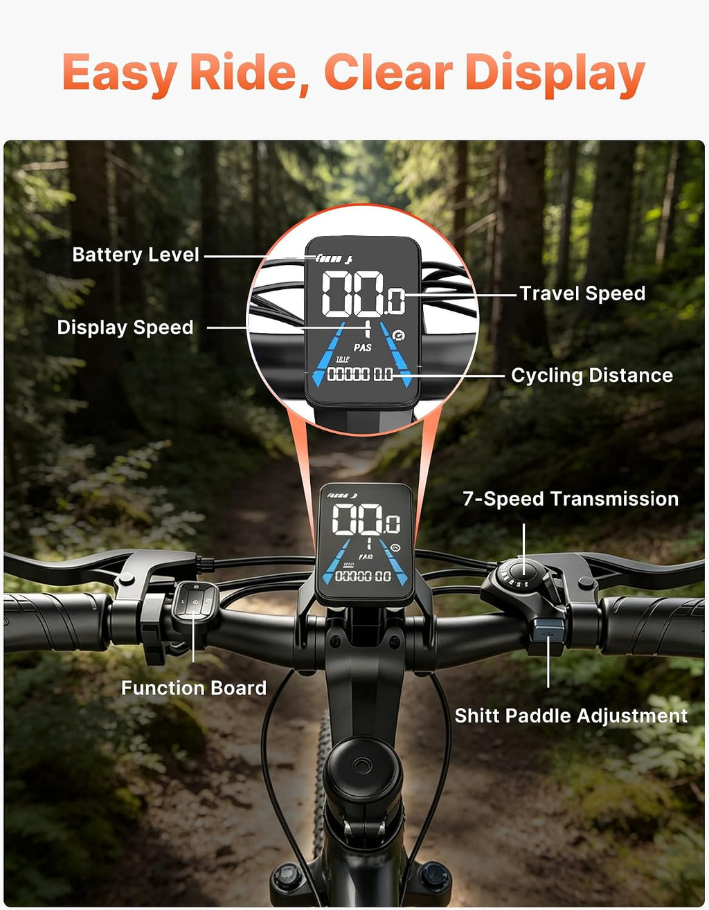 ASKGO Electric Bike for Adults, 1500W Peak Ebike with 48V 12Ah Removable Battery, Up to 25MPH 65 Miles, 26 inch Adult Electric Bicycles for Commute, City Cruiser E-Bike for Adult, Step-Thru,7-Speed