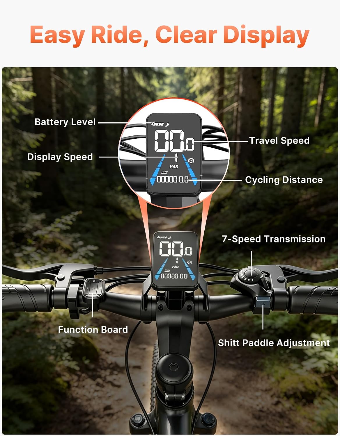 ASKGO Electric Bike for Adults, 1500W Peak Ebike with 48V 12Ah Removable Battery, Up to 25MPH 65 Miles, 26 inch Adult Electric Bicycles for Commute, City Cruiser E-Bike for Adult, Step-Thru,7-Speed