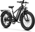 M2 Pro Electric Bike for Adults, 1800W Peak Motor Ebikes, 48V 17.5Ah Removable Battery, 26" x 4" Fat Tire Electric Bicycle, Electric Mountain Bike Up to 85 Miles Range, Dual Suspension, 7 Speed
