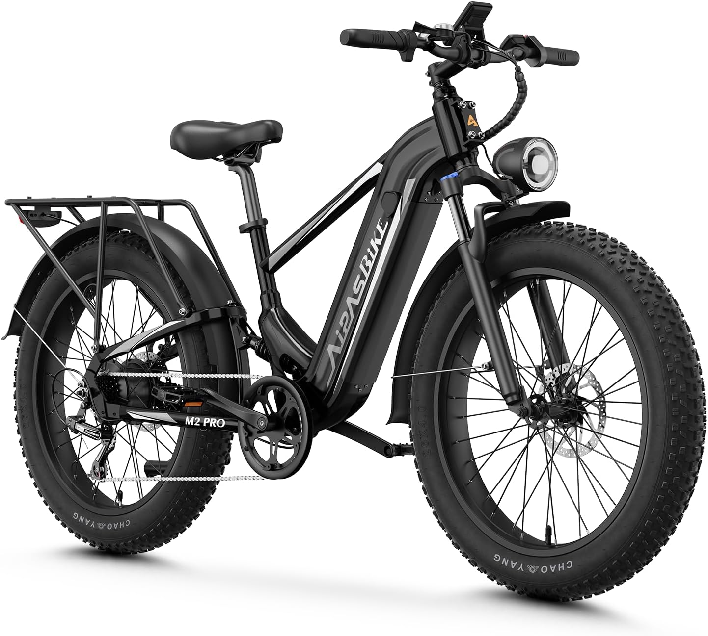 M2 Pro Electric Bike for Adults, 1800W Peak Motor Ebikes, 48V 17.5Ah Removable Battery, 26" x 4" Fat Tire Electric Bicycle, Electric Mountain Bike Up to 85 Miles Range, Dual Suspension, 7 Speed
