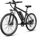 Jasion EB5 Electric Bike for Adults 26" tire with 1000W Peak Motor,Removable Battery Commuting Electric Mountain Bike,Up to 40Miles,7-Speed and Front Fork Suspension Ebike