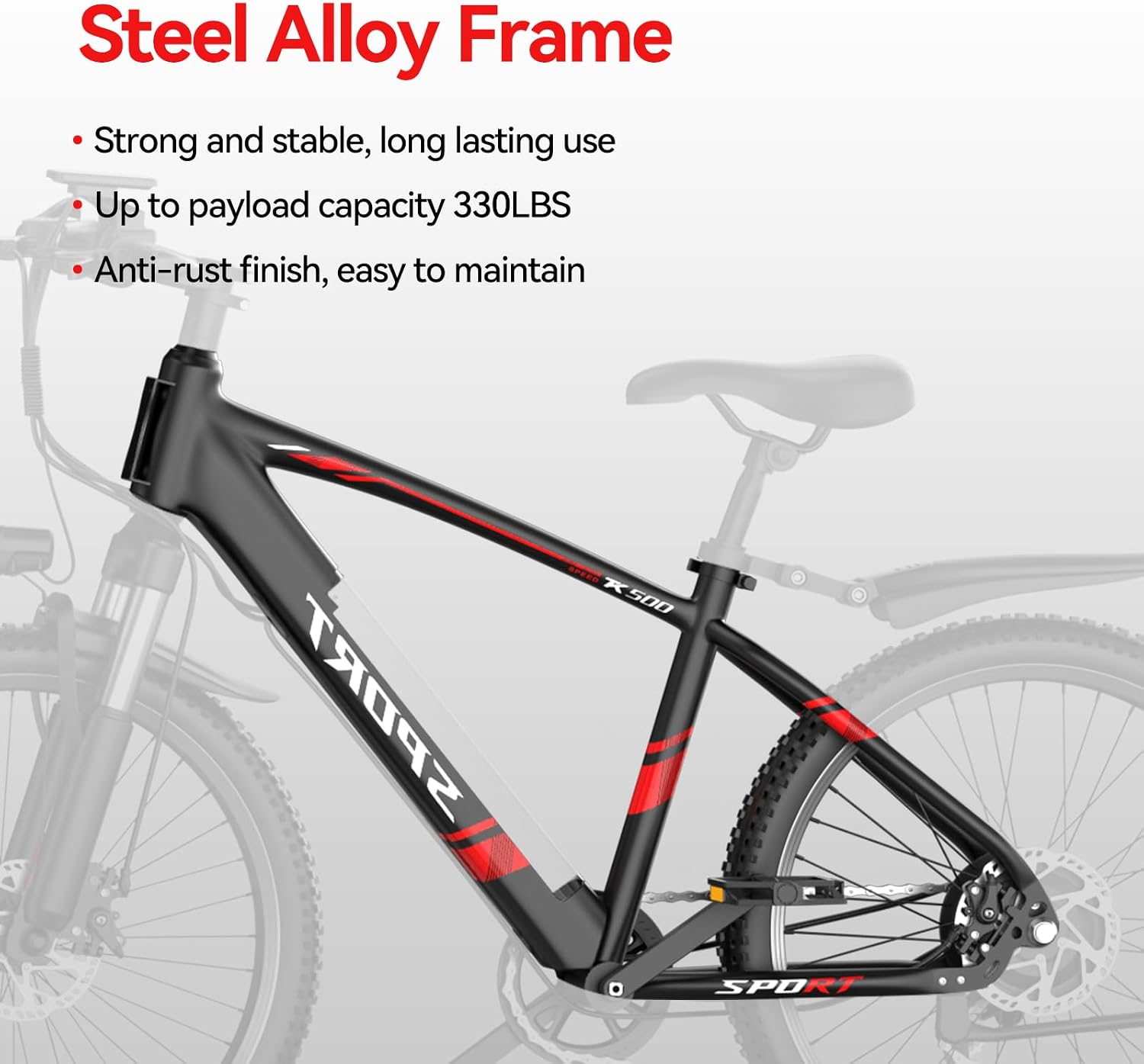 Electric Bike for Adults, 1500W Peak Ebike, 60Miles 25MPH Electric Mountain Bike, 26" Adult Electric Bicycle with 48V Removable Battery, Adjustable Seat,7 Speed UL2849 Commuting E Dirt Bike (Gray