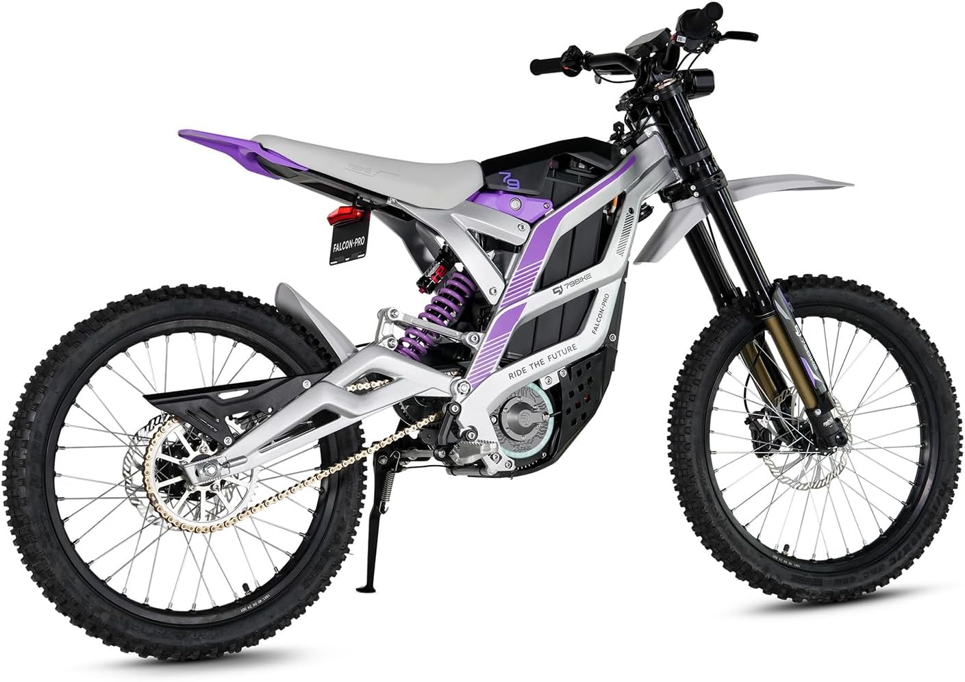 79BIKE FALCON-PRO Electric Dirt Bike for Adults, 72V 35Ah NMC Battery 10kW Peak Power PMSM Motor Offroad Electric Motorcycle, Max 56MPH & 410N.m Torque E Dirt Bike Adult Off-Road Trail Riding E-Moto