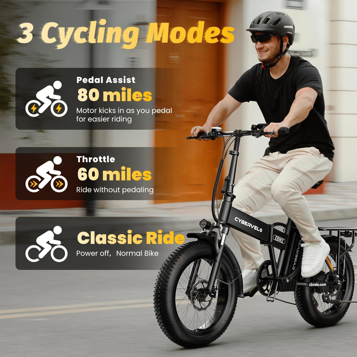 1000 Peak Electric Bike for Adults,up 80 Miles Removable Battery Ebike, 20" Electric E Bike with 7-Speed,Adult Electric Bicycles for Commute Beach Snow All Terrain
