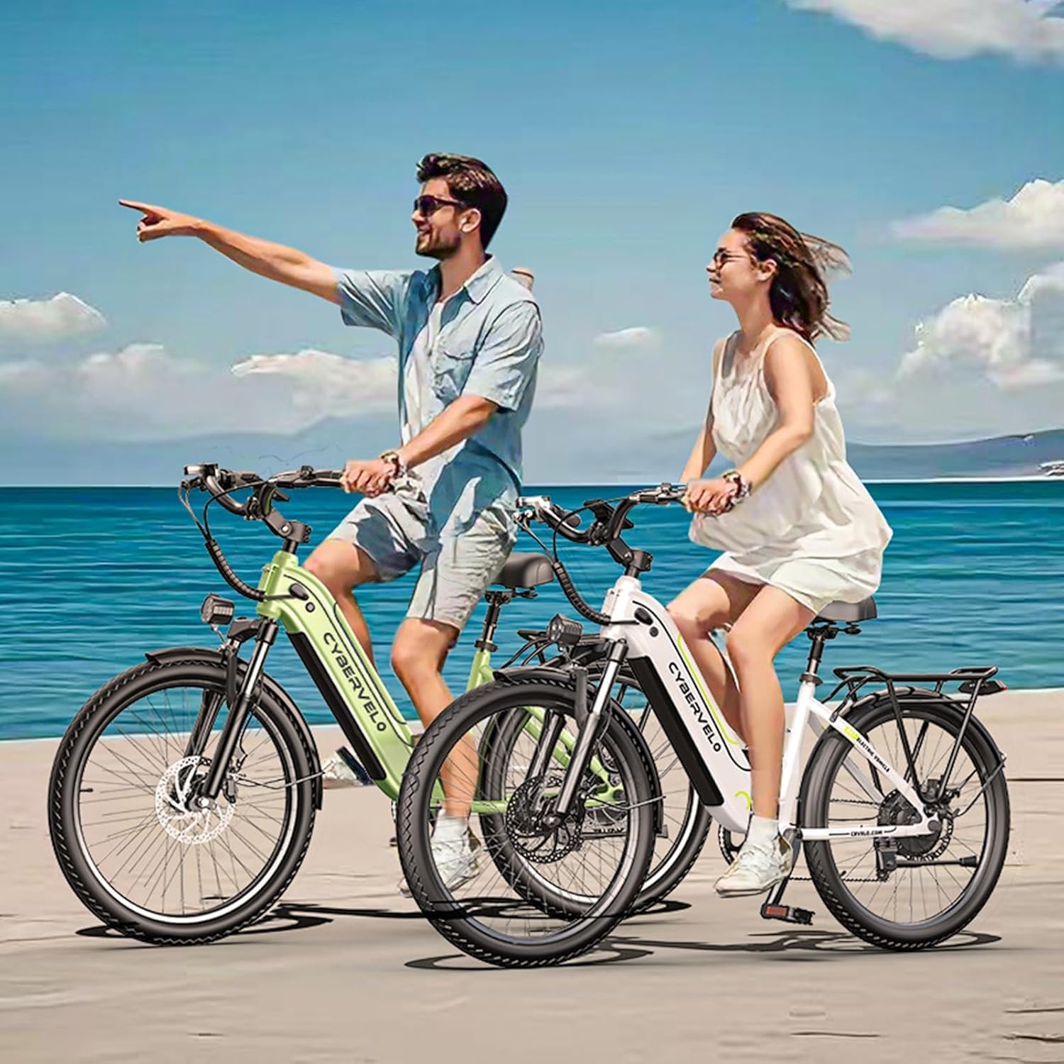 1000W Peak Electric Bike for Adult,48V 25AH(1200WH) 26" Ebike, up 80 Miles Removable Battery,Adult Electric Bicycles for All Terrain,Men Women E Bike for Commute Beach