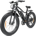 isinwheel M10 Plus Electric Mountain Bike for Adults, 26" x 4.0 Fat Tire Ebike with 48V 13Ah Removable Battery, 1000W Peak Motor Electric Bicycle, 70 Miles Range & 20 MPH +, 7-Speed for Snow