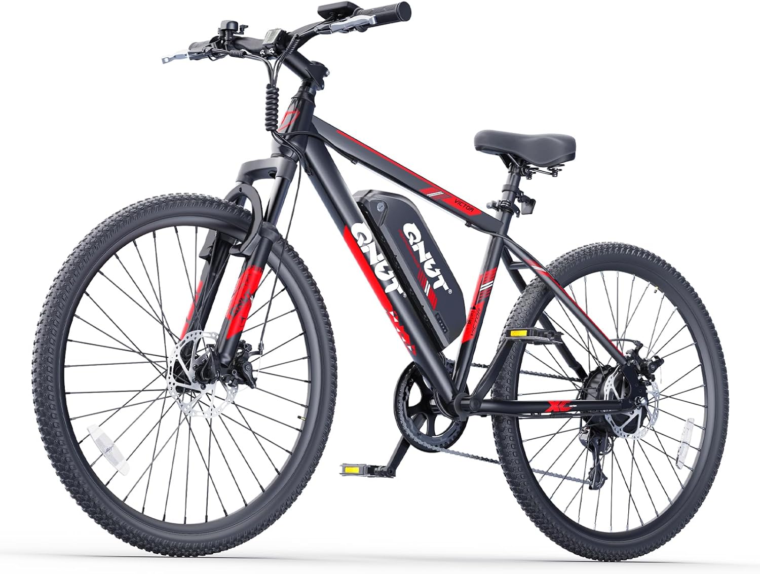 QNUT Electric Bike for Adults with Peak 1000W Motor 26" Victor Mountain Lightweight Ebike, 10.4Ah/7.8Ah Removable Battery Bicycle Up to 40-60 Miles E Bikes Commuter E-MTB for Teens Men Women, UL 2849