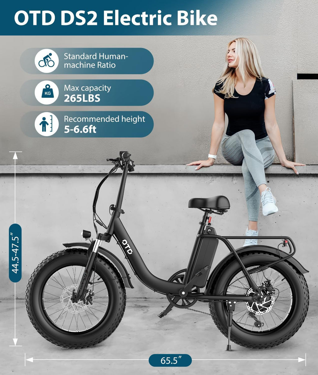 OTD Electric Bike for Adults 1200W Peak Lightweight Mountain Ebikes,28MPH Fast Electric Bicycles,90 Miles PAS Long Range,48V 624Wh Removable Battery,7-Speed E-Bicycles