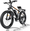 QnQ Electric Bike for Adults, Powerful 2000W Peak Motor, 26" Tires, 34MPH & 60 Miles Long Range, 48V 15Ah Removable Battery, Lockable Suspension, Electric Mountain Ebikes for Adults and Teens