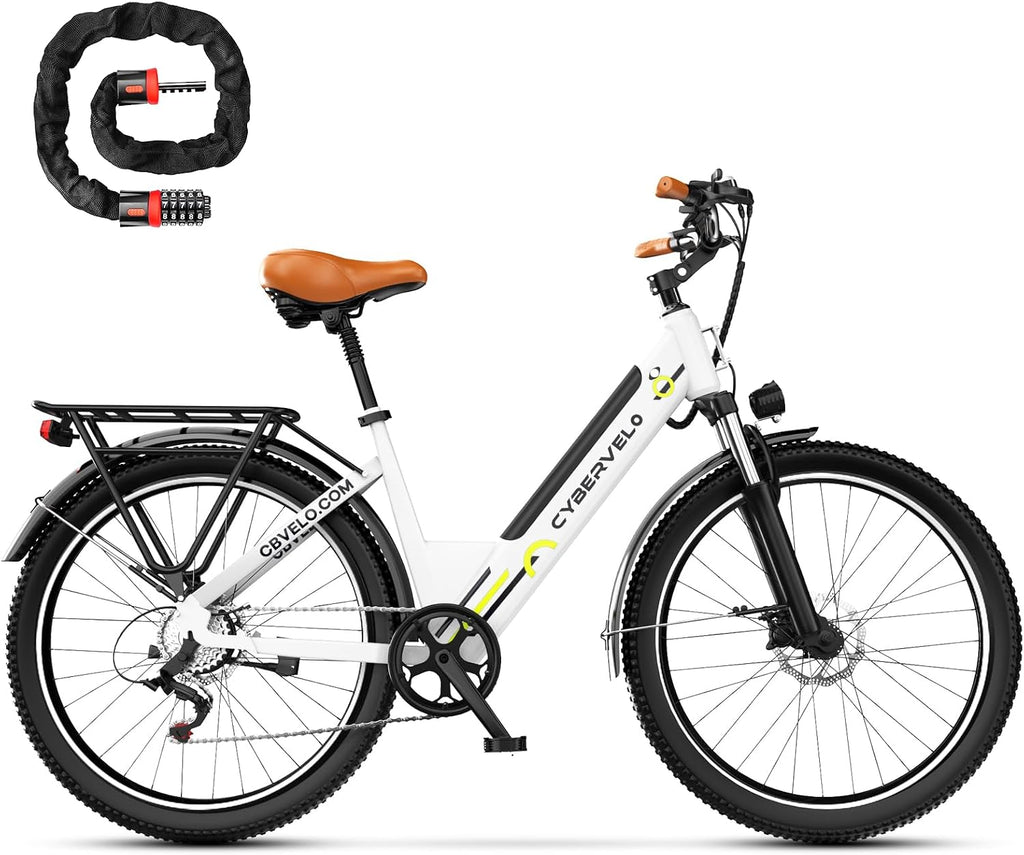 Electric Bike for Adults, with 1000W Motor,48V Removable Battery,60Miles,20MPH,Electric Commuter Bike for Women/Man,UL2849 Certified,7 Speed,Step-Thru Ebike