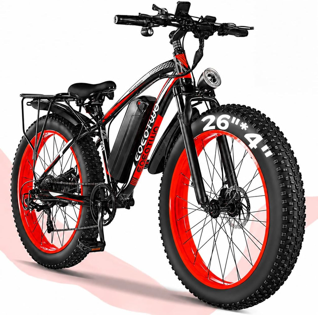 Electric Bike for Adults, 1500W Peak E Bikes, 28+MPH, 26" Fat Tire Ebikes | 48V 15Ah|20Ah Electric Mountain Bike, 60|70+ Miles Electric Bicycle,7 Speed