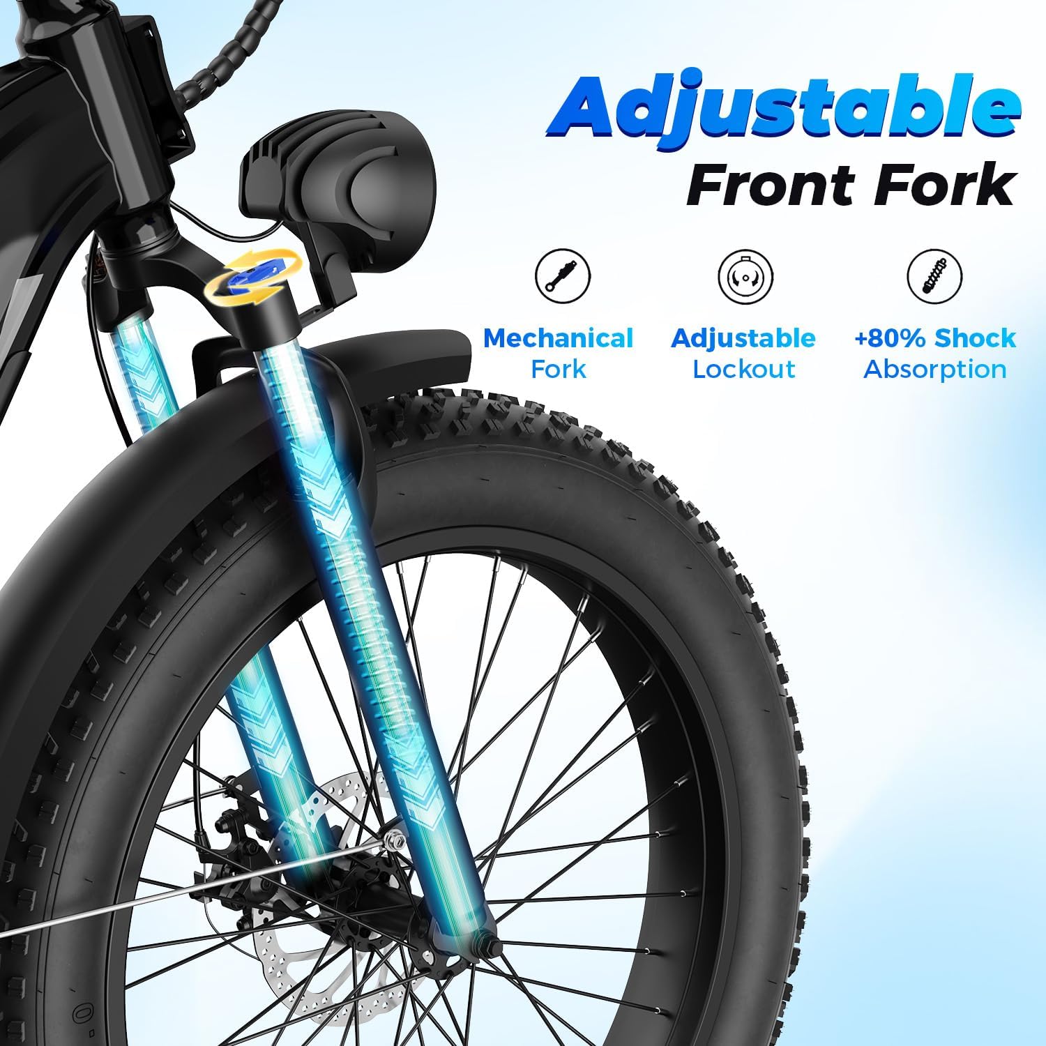 Aipas M2 Max Electric Bike for Adults, 1800W Peak Motor Electric Mountain Bike, 26" x 4.0"Fat Tire Ebike with 48V 17.5Ah Battery, Up to 85 Miles Range, Hydraulic Disc Brakes, Air Suspension, 7 Speed