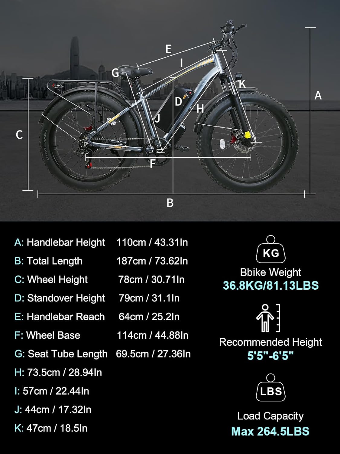 F01 Electric Bike for Adults with 1000W Motor, 48V 18.2AH Removable Battery, 26" Electric Bicycle Fat Tire E-Bike 30MPH Mountain Beach Snow E-Bike, 7 Speed Gear.Safety Tested to UL 2849