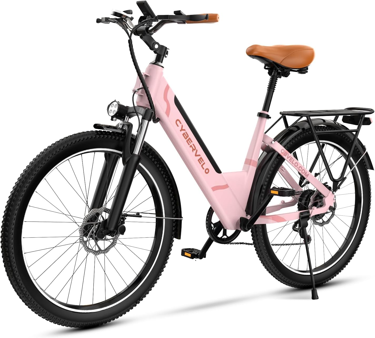 Aelith 26" Electric Bike for Adults – Powerful 1000W Motor, 48V Removable Battery, 7-Speed, Front Suspension & LCD Display – Commuter and Mountain EBike for Women